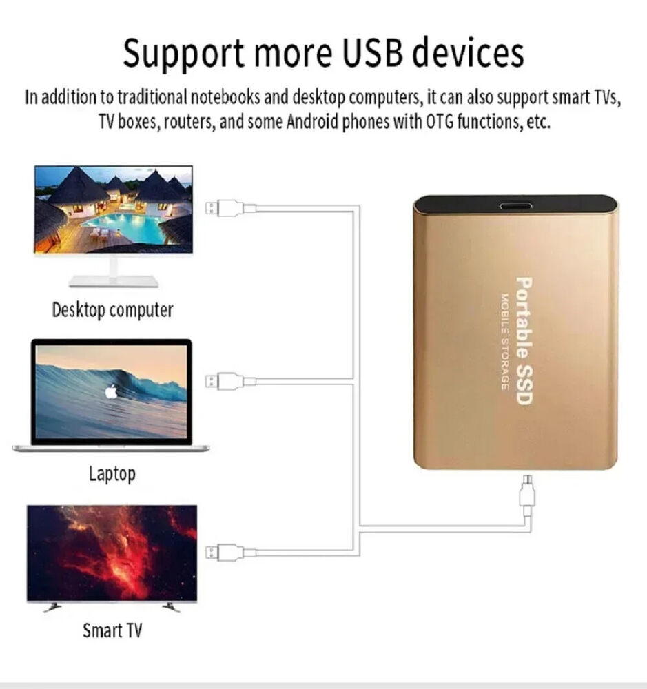 1TB High-Speed USB 3.1 Type-C External SSD