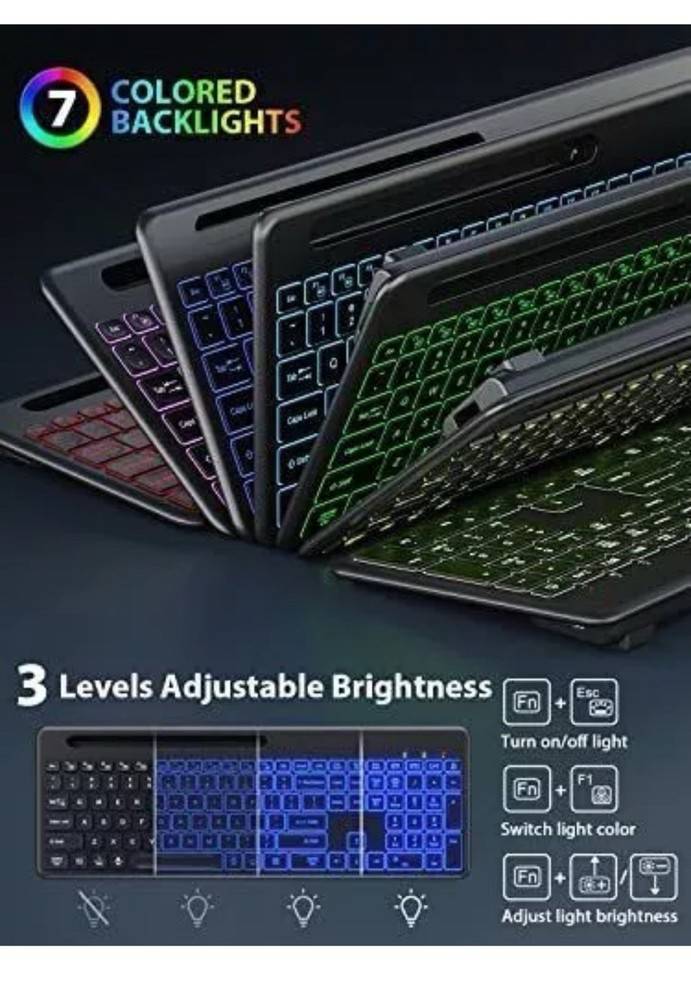 AX223 Wireless Keyboard with Bluetooth & 2.4GHz Connectivity
