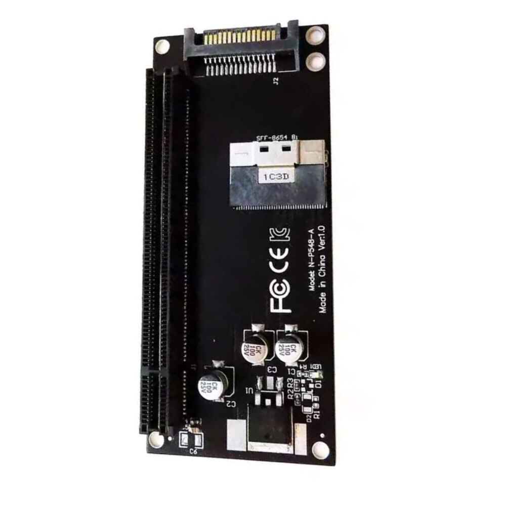 SFF-8654 8i to PCIe 4.0 x16 Adapter Card for Enhanced Mainboard Connectivity