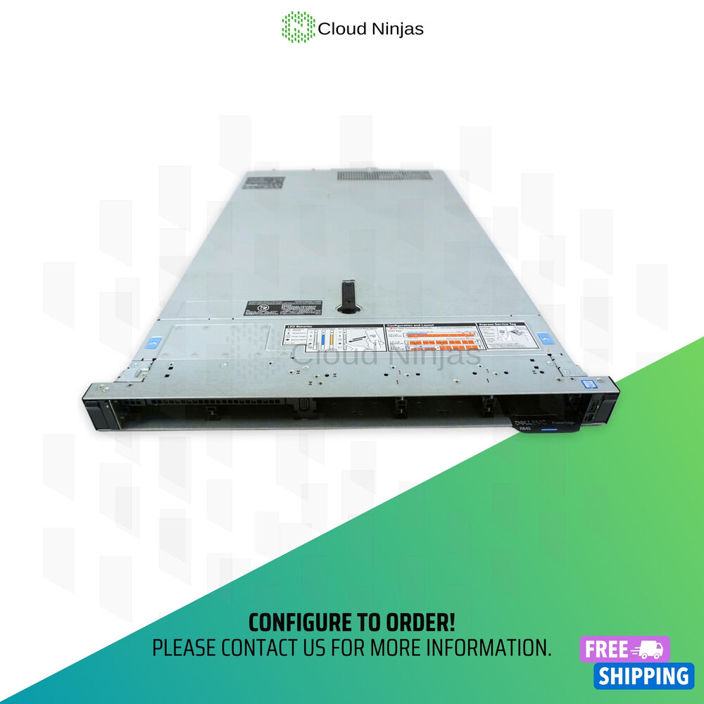 Dell PowerEdge R640 8 Bay Server with 2x Silver 4112 DDR4 2133 MT/s SSD
