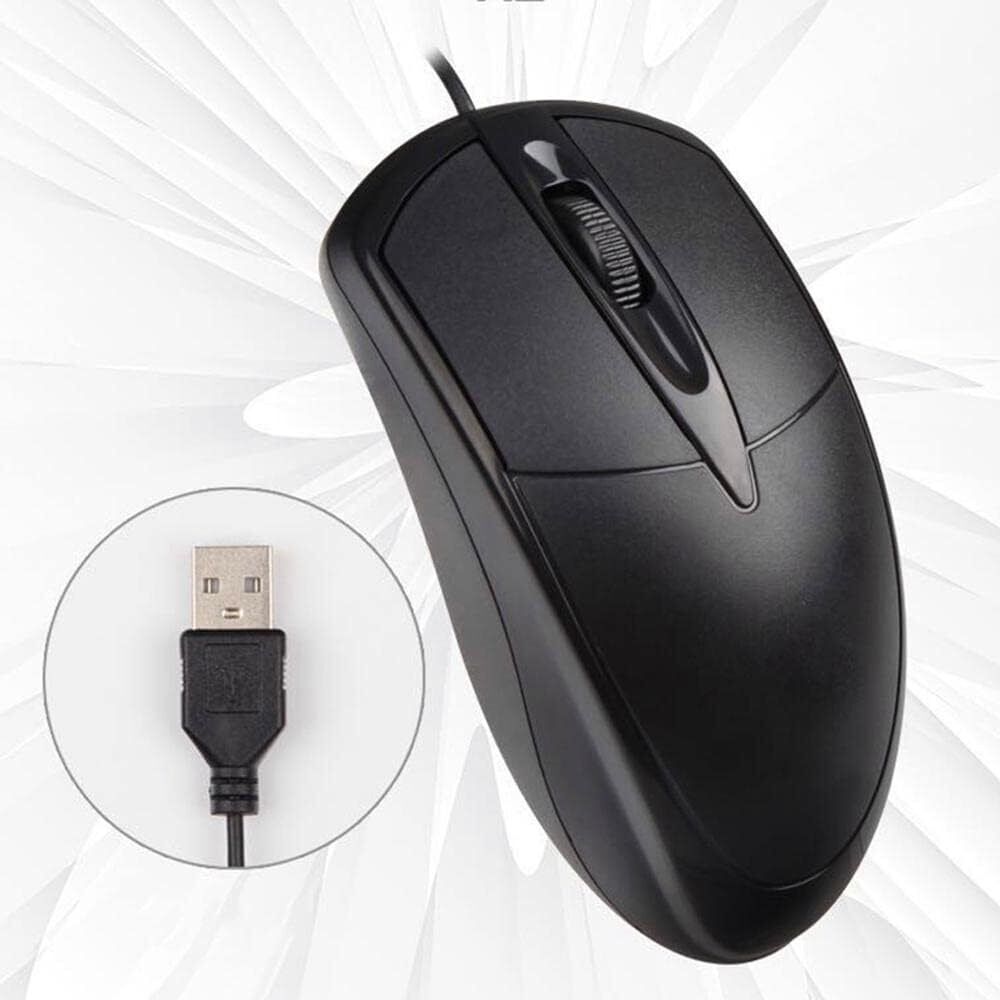 High-Precision USB 2.0 Wired Optical Mouse with Scroll Wheel