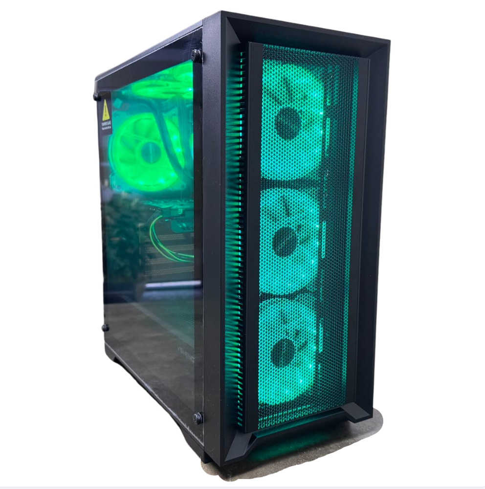 High-Performance Gaming PC with Intel i9-11900F, 64GB RAM, 2TB SSD, 4TB HDD, RTX3060 GPU