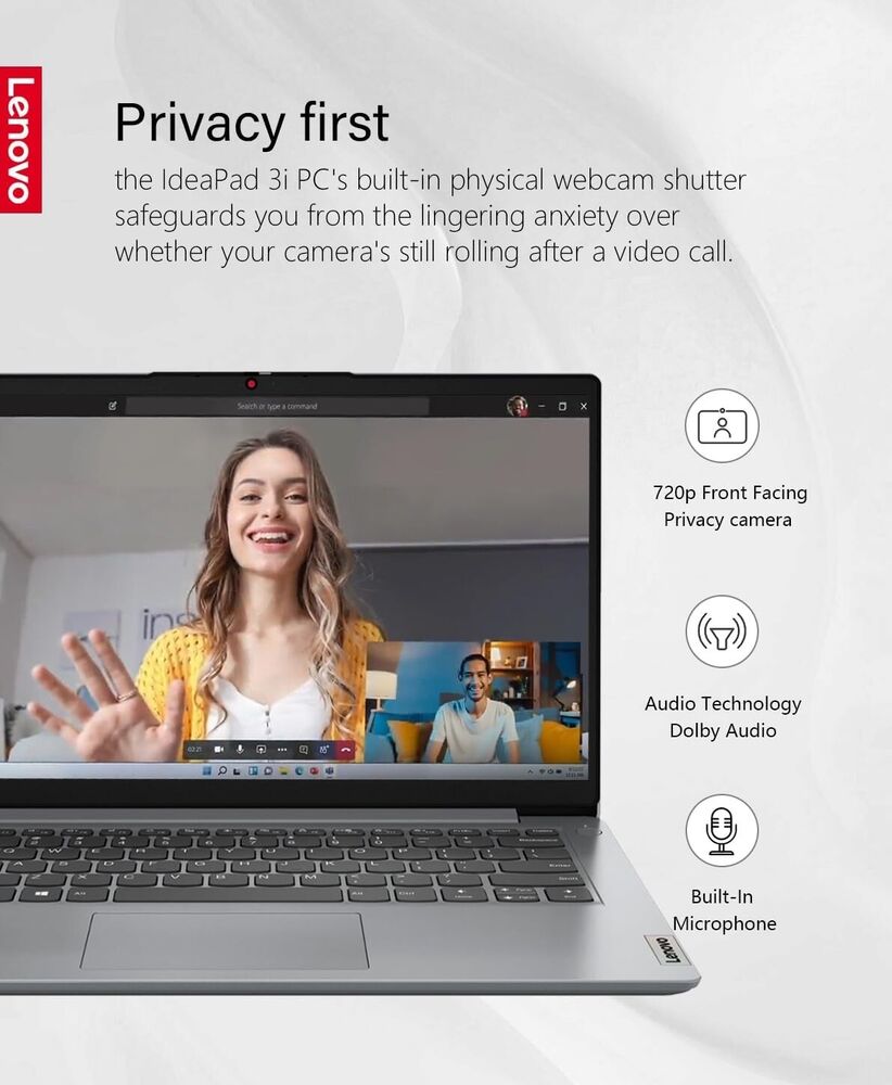 Lenovo IdeaPad 15.6" Touchscreen Laptop with Intel i3-1115G4, Up to 40GB RAM, 2TB SSD, Windows 11 Pro