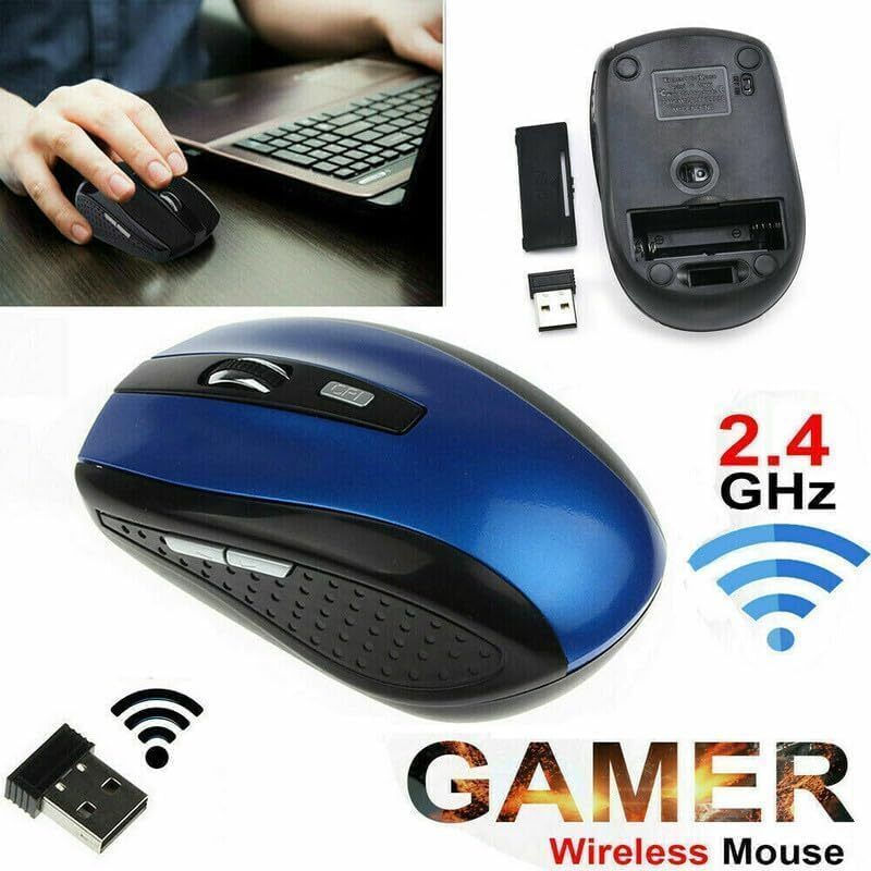 2.4GHz Dual Wireless Optical Mice with USB Receiver
