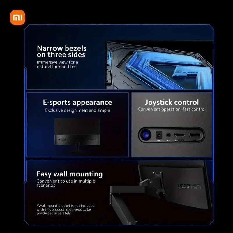 Xiaomi 27" Gaming Monitor with 165Hz Refresh Rate, 1ms Response Time