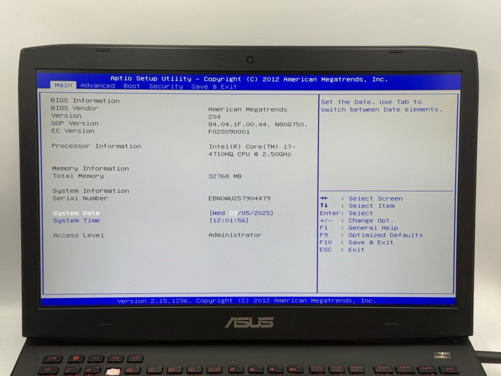 ASUS G751J Gaming Laptop with Core i7-4710HQ, 32GB RAM