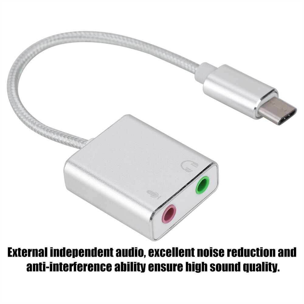 Premium Aluminum Alloy External Sound Card for Enhanced Audio on Tablets and Mobile Phones