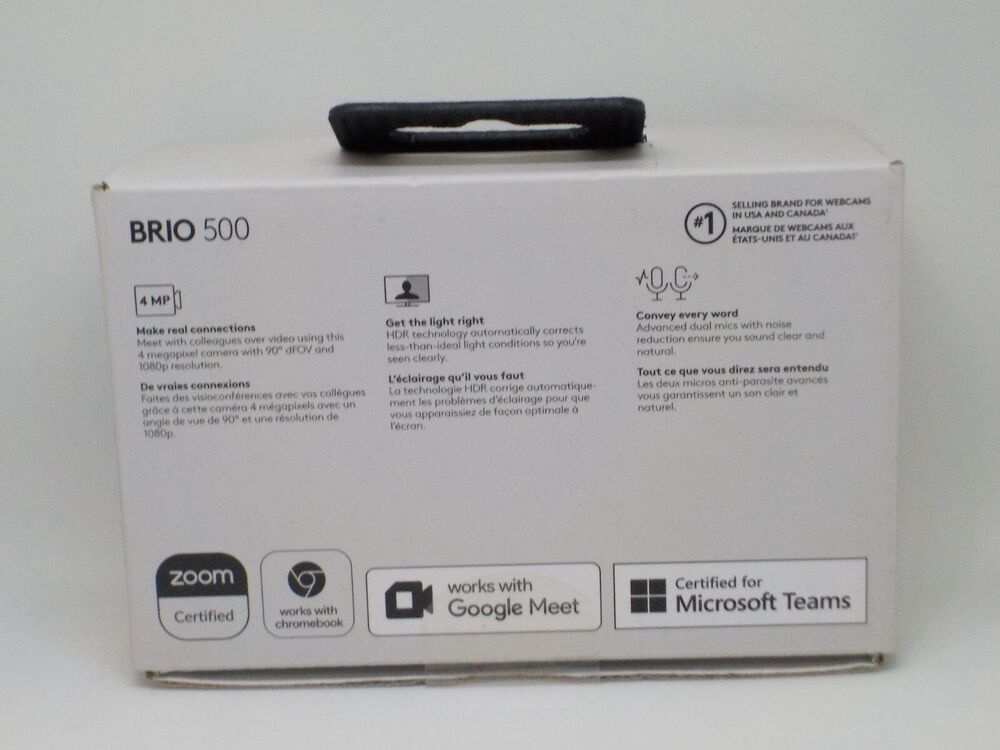Logitech Brio 500 Webcam with Privacy Cover - High-Definition Video
