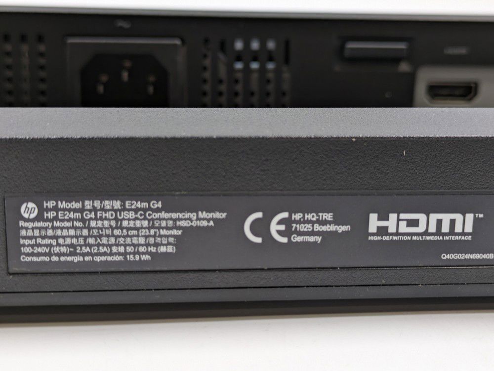 HP E24m G4 23.8" Full HD Conferencing Monitor