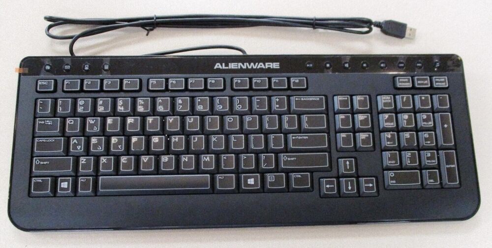 Dell AlienWARE Multimedia Black USB Keyboard - 40CM0 SK-8165