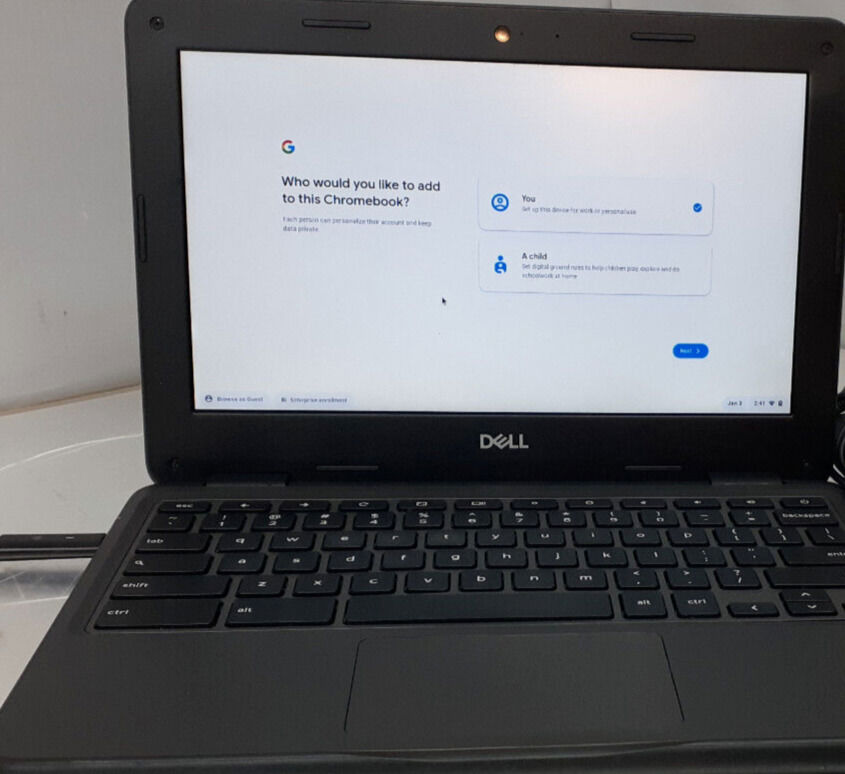 Dell Chromebook 3100 11.6" Laptop with Celeron N4000, 4GB RAM, 16GB eMMC