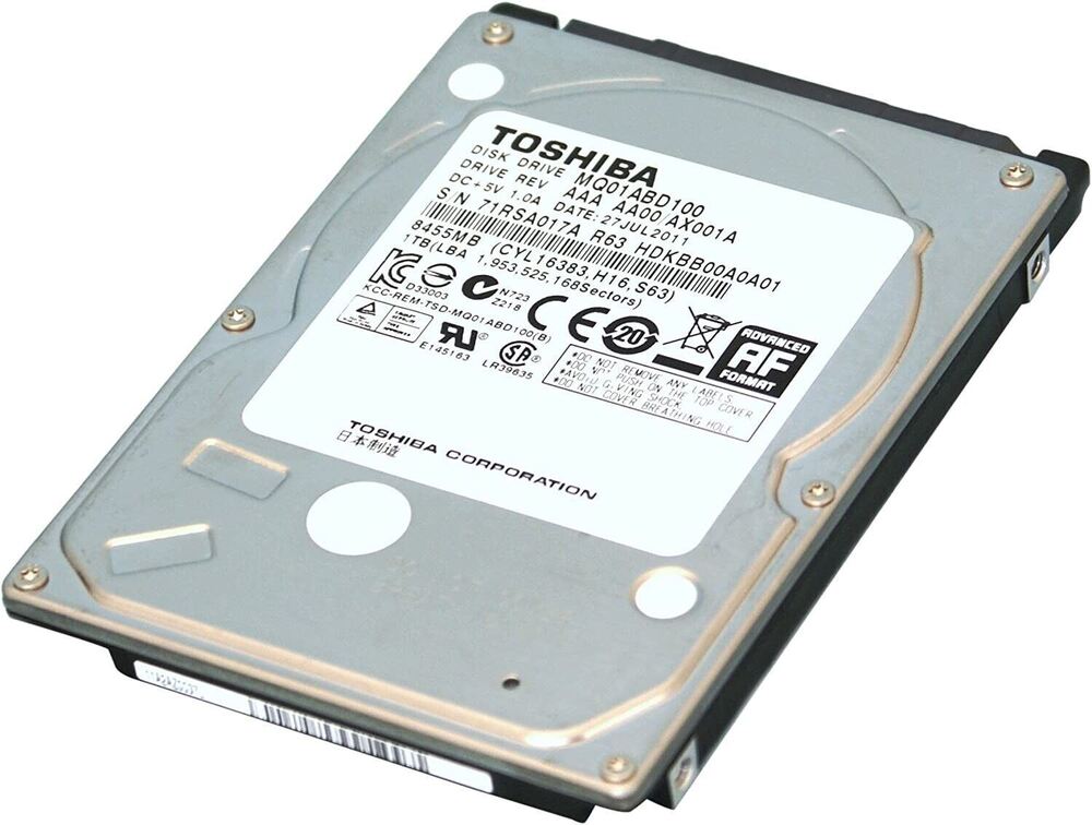 1TB 2.5" SATA HDD Laptop Hard Drive with Windows 10/11 Pro