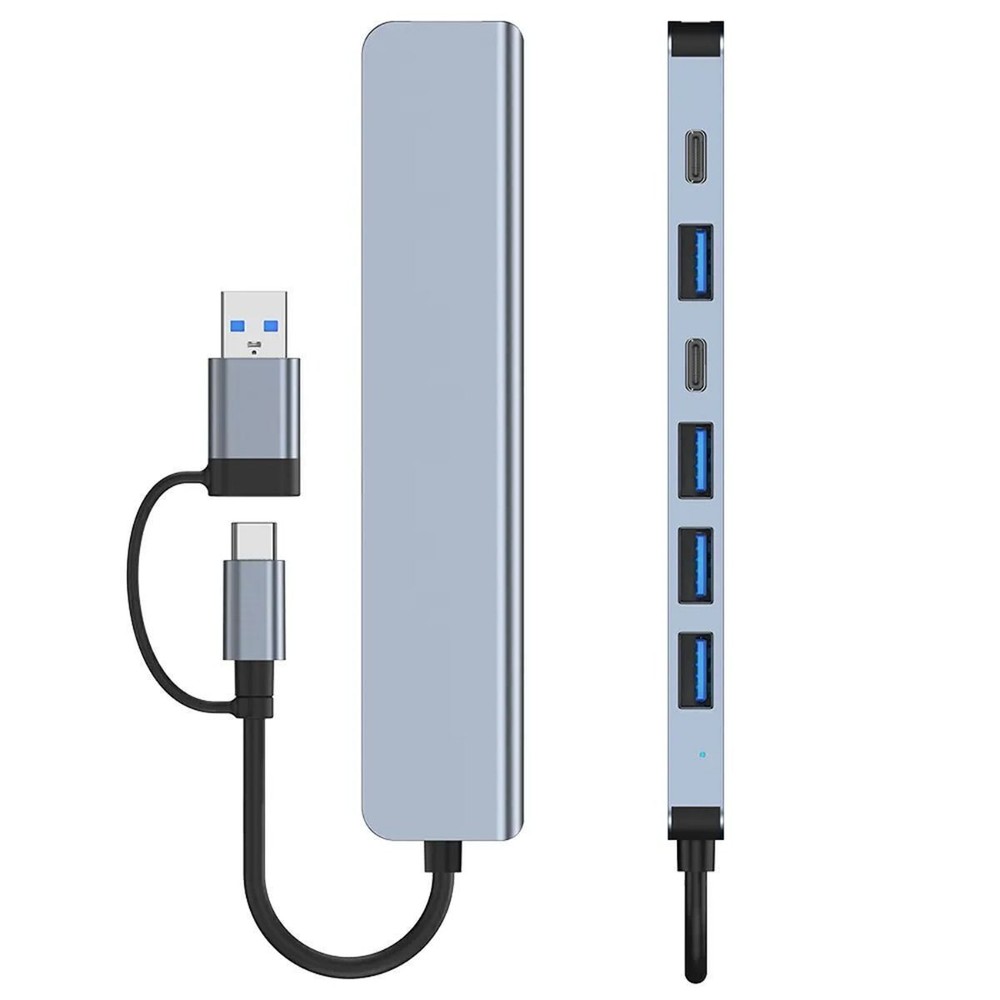 7-in-1 USB-C Hub Adapter Dock with Multiple Ports