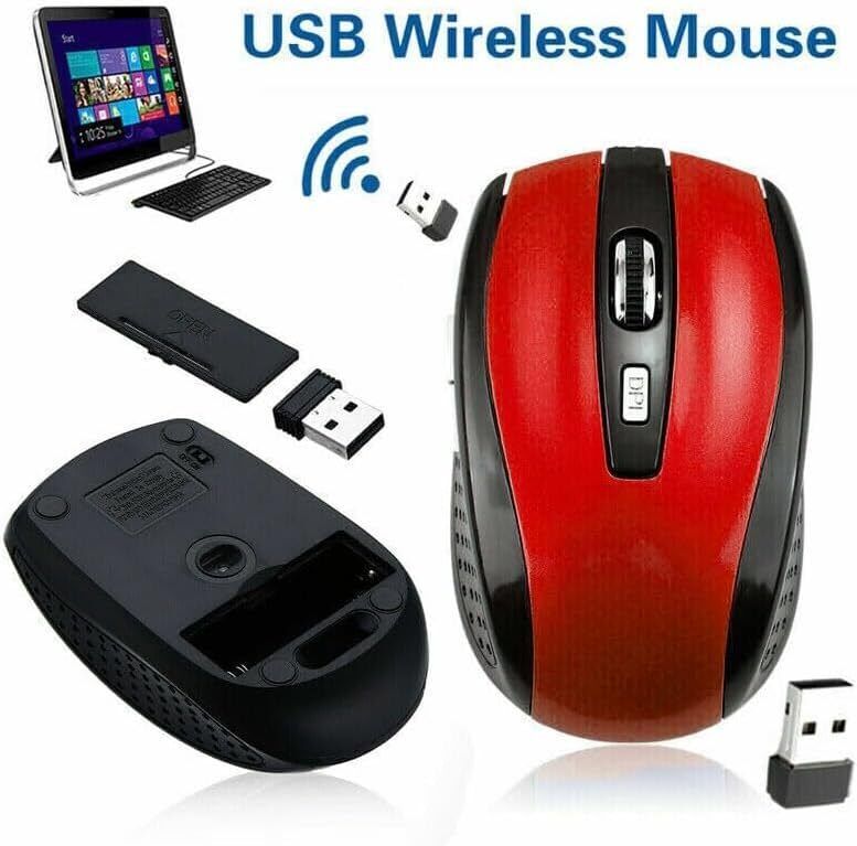 2.4GHz Dual Wireless Optical Mice with USB Receiver