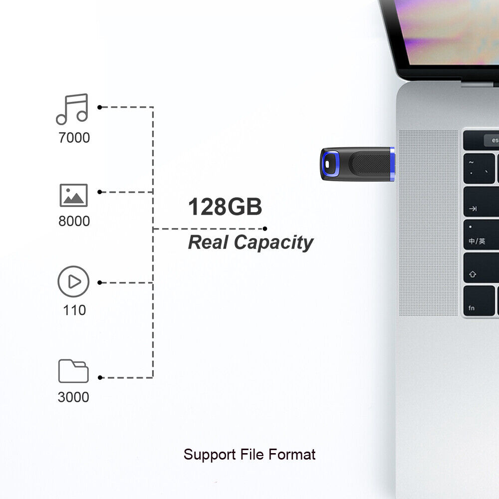 High-Speed USB 3.0 Flash Drives - 32GB, 64GB, 128GB Options