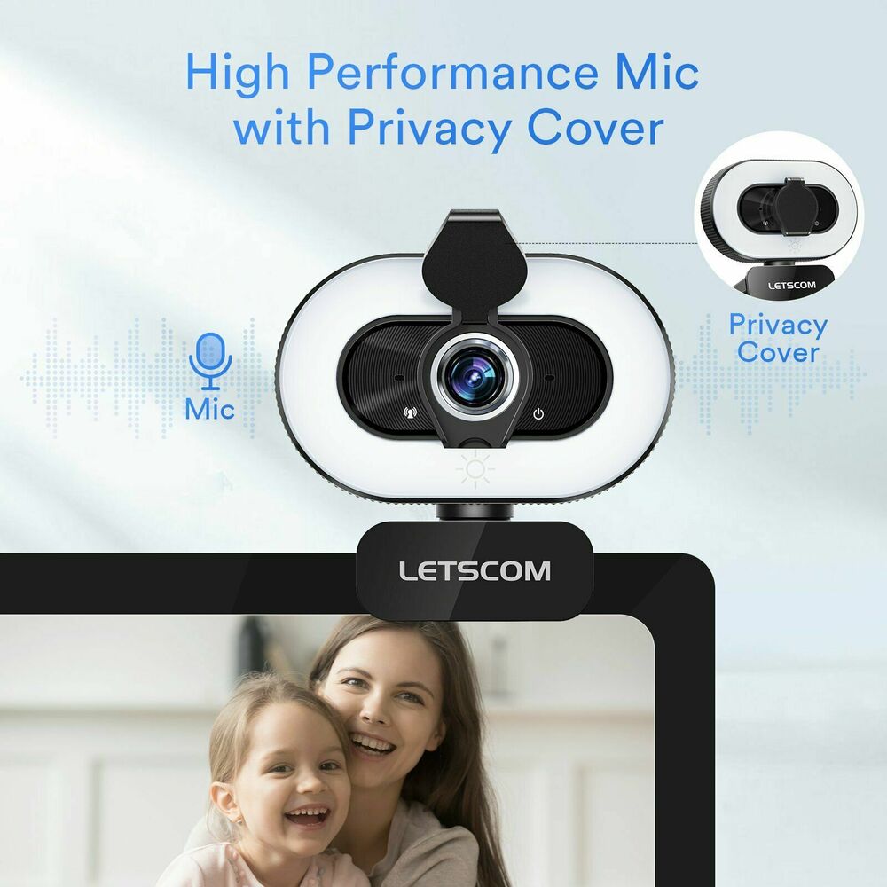 1080P HD Webcam with Microphone for PC and Laptop