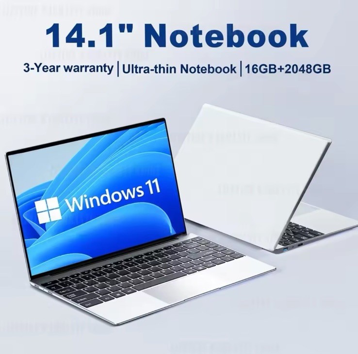 Gaming Laptop with 16GB RAM, 2TB SSD, Intel N3700, 1920x1080 Display