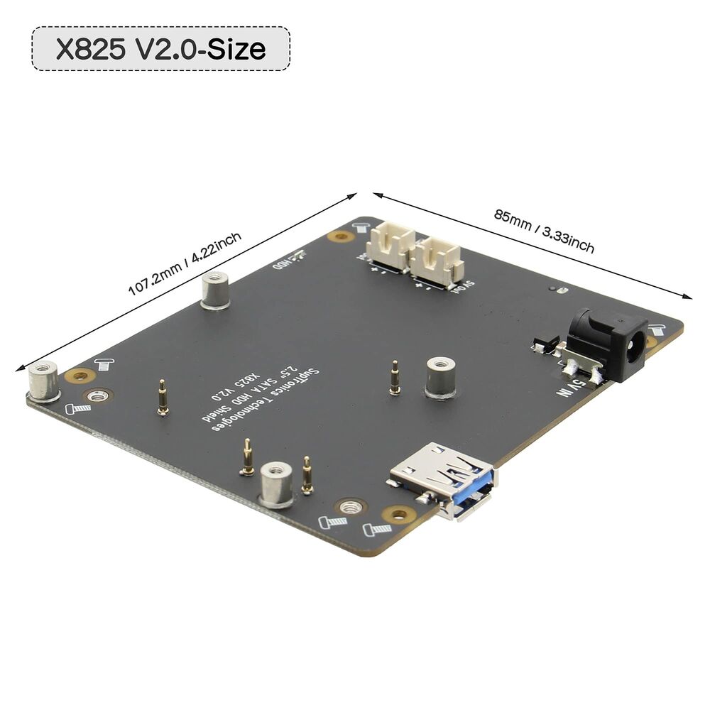 Raspberry Pi 4 SATA Storage Expansion Board X825 V2.0