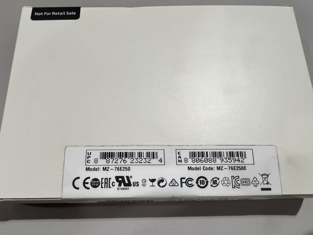 Samsung 860 EVO 250GB SSD - Bulk Lot of 10, 2.5 Inch Internal Drives