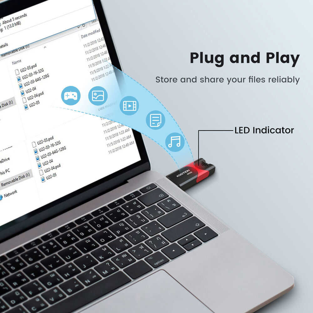 High-Speed USB 3.0 Retractable Flash Drive - 32GB, 64GB, 128GB Options