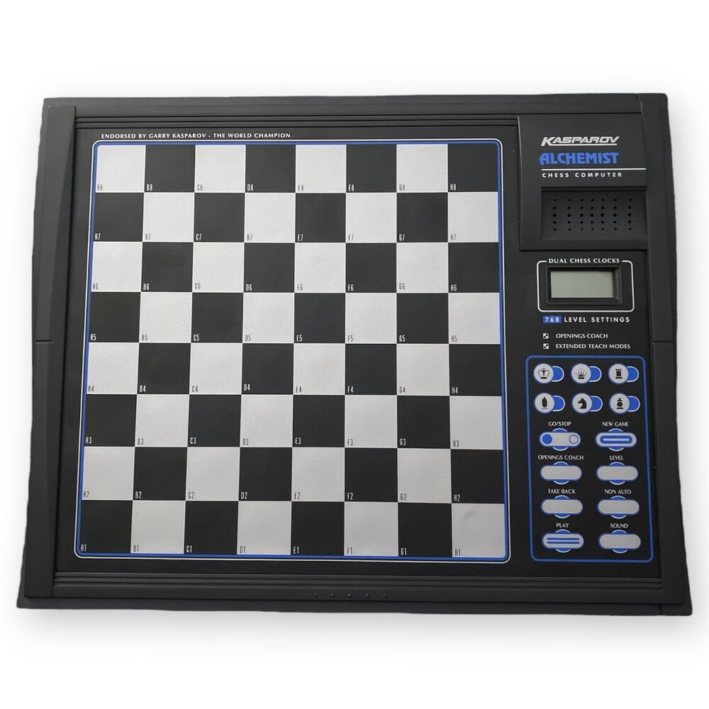 Saitek 1998 Kasparov Alchemist Electronic Chess Set - Complete with Box