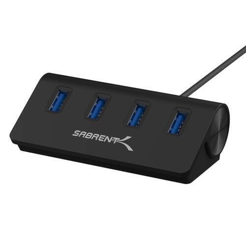 SABRENT 4-Port USB 3.0 Aluminum Hub with 2.5ft Cable (HB-MC3B)