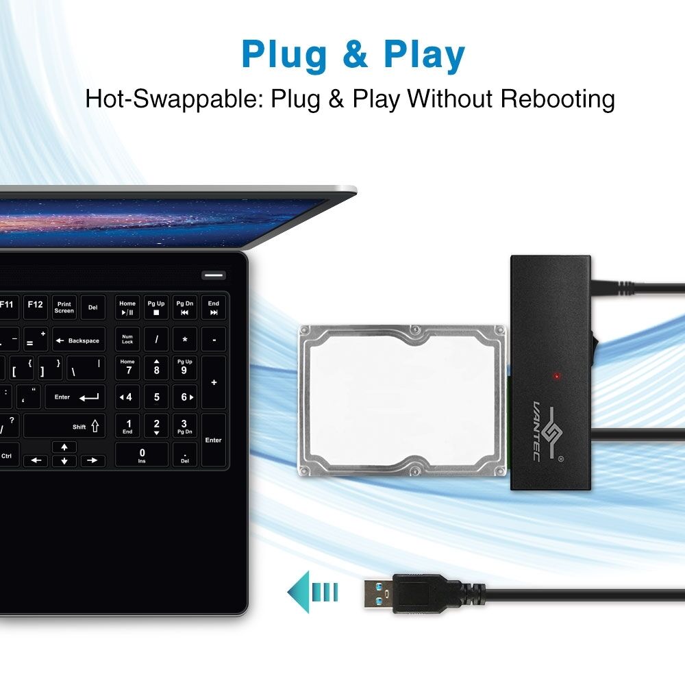Vantec NexStar USB 3.0 to SATA 6Gbps Adapter - High-Speed Data Transfer