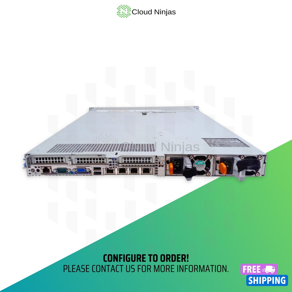 Dell PowerEdge R640 10 Bay Server with 2x Xeon Platinum 8156, H730, SSD, DDR4