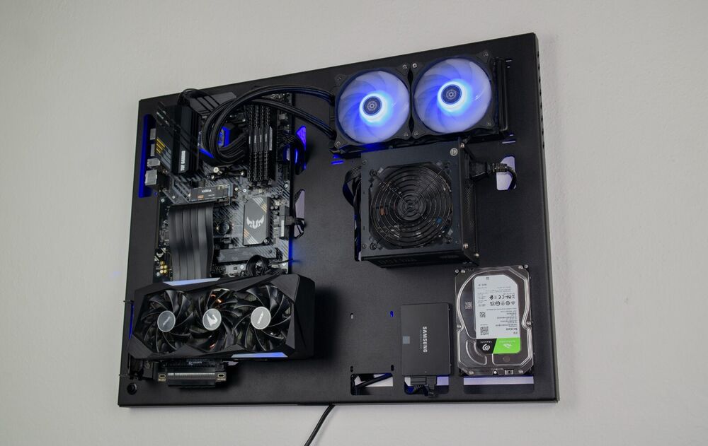 Space-Saving Wall Computer Case