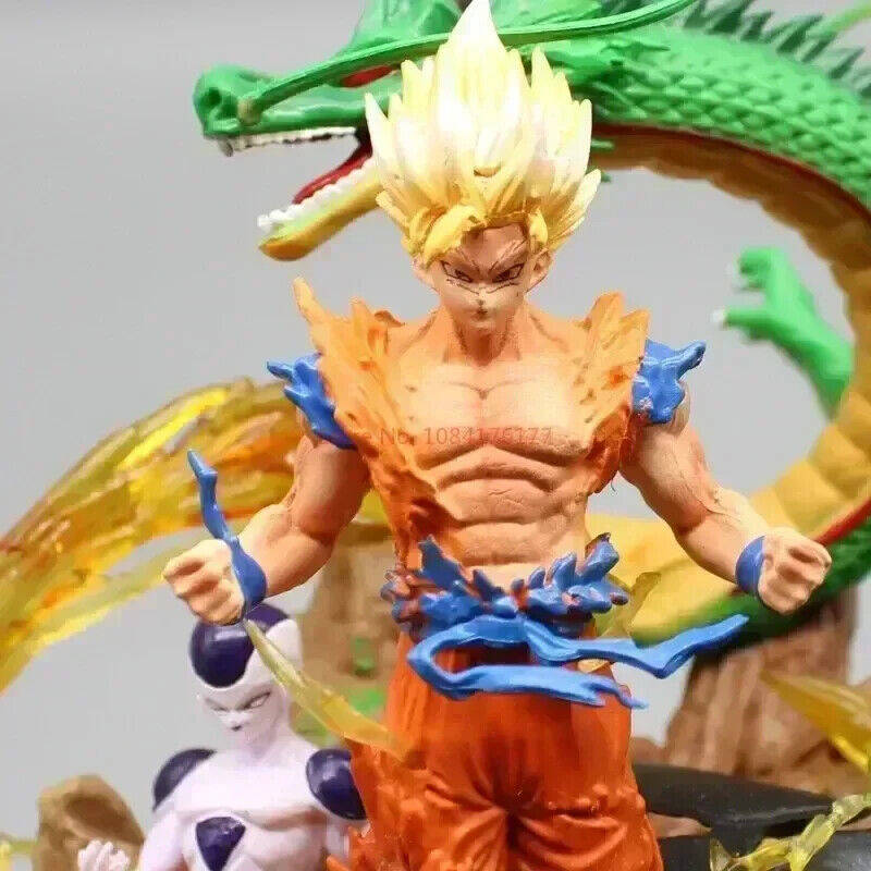 Dragon Ball Z Action Figures Collection: Son Goku, Frieza, and Shenron
