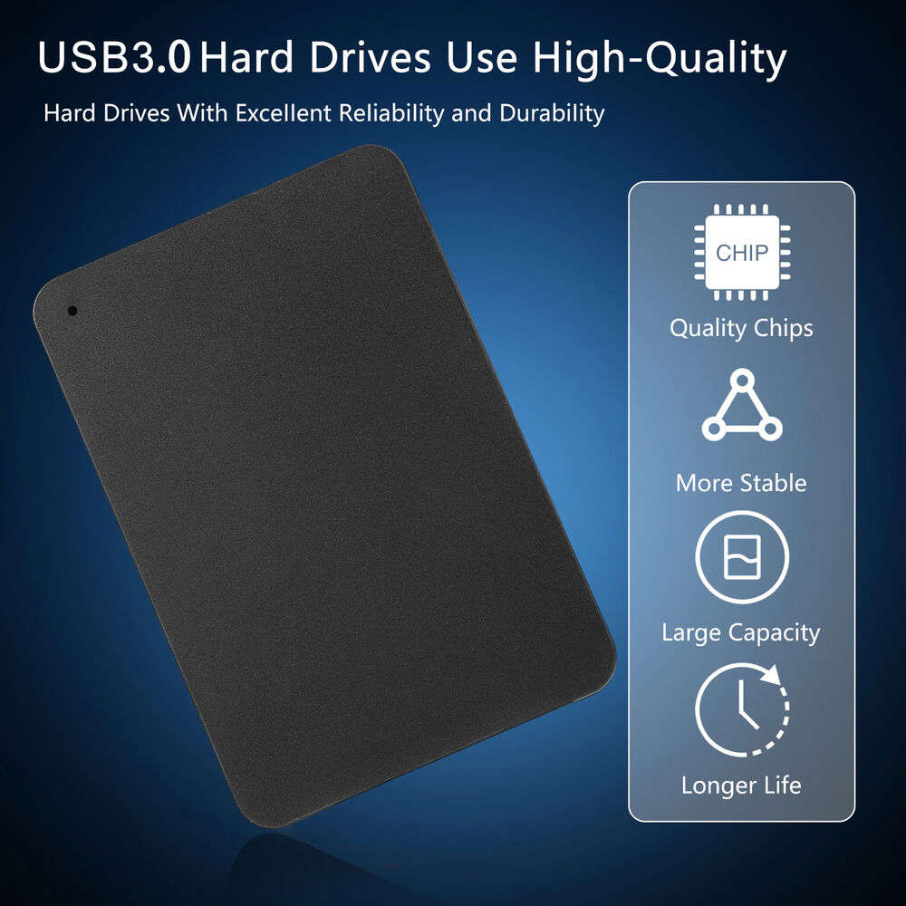 1/2/4TB USB 3.0 Portable Hard Drives