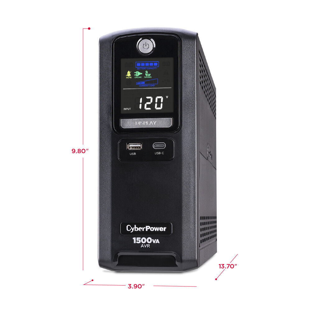 CyberPower LX1500GU3-R 1500VA / 900W Refurbished UPS