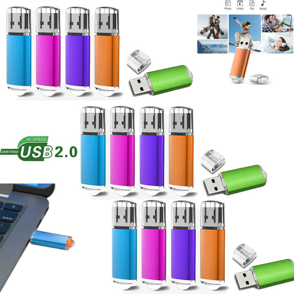 High-Capacity USB 2.0 Flash Drives - 2GB to 64GB Options