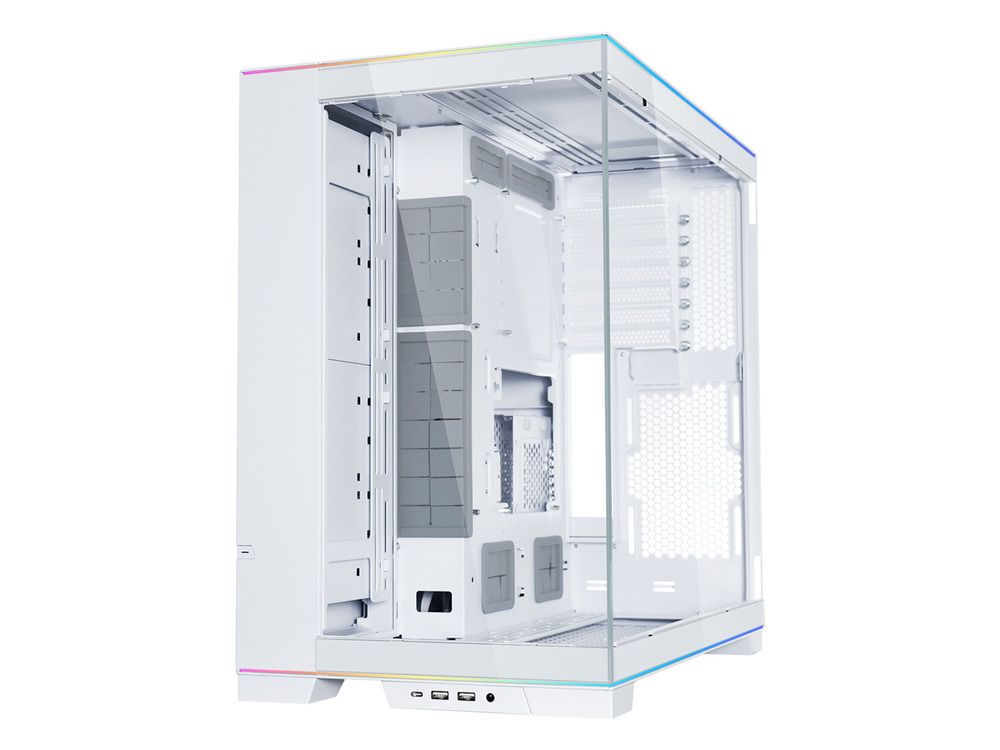 LIAN LI O11 EVO RGB - White Aluminum/Steel Mid Tower ATX Computer Case