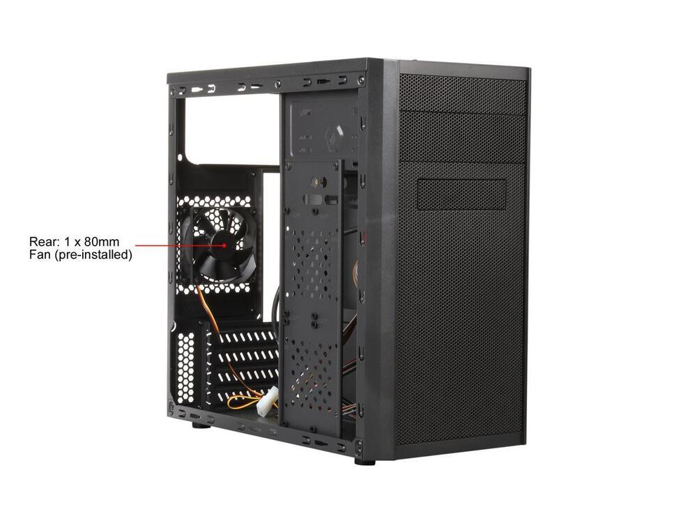 DIYPC MA08-BK Black SECC Micro ATX Mini Tower Computer Case