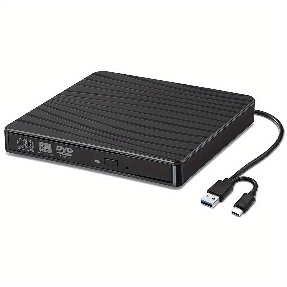 Portable USB 3.0 & Type-C CD/DVD Drive