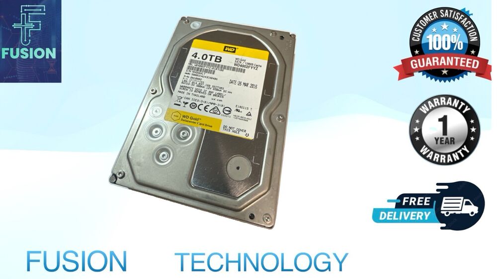 Western Digital WD Yellow 4TB Hard Drive with 7200 RPM and 128MB Cache