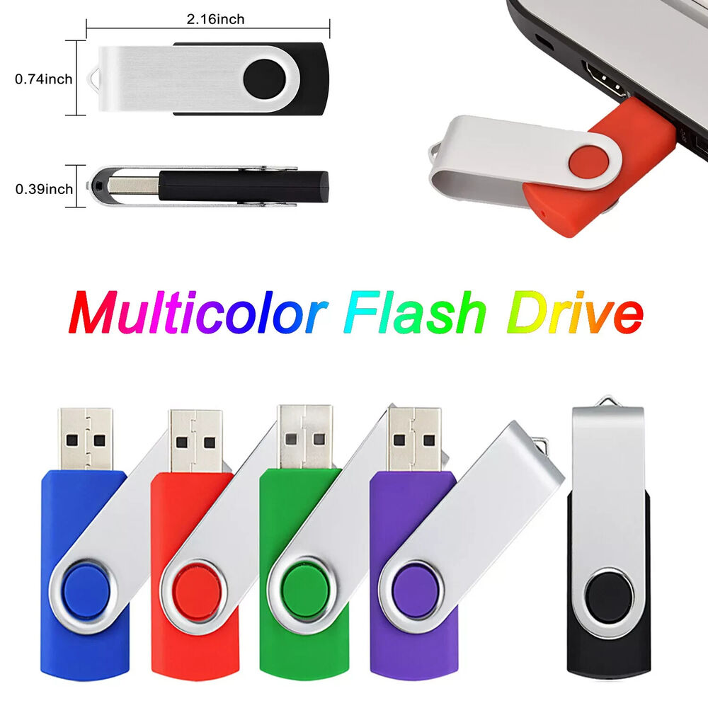 High-Capacity USB Flash Drives - 4GB to 128GB Options