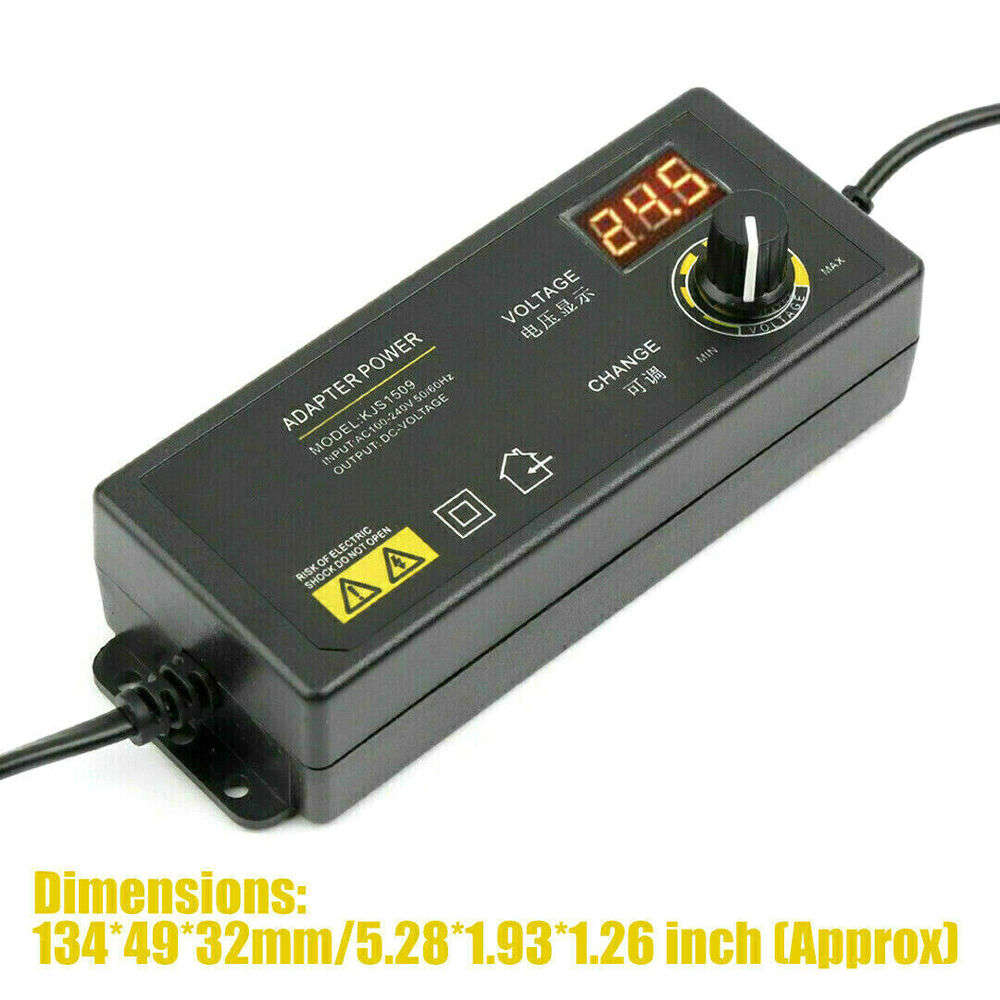 Versatile AC/DC Power Supply Adapter 3V-24V