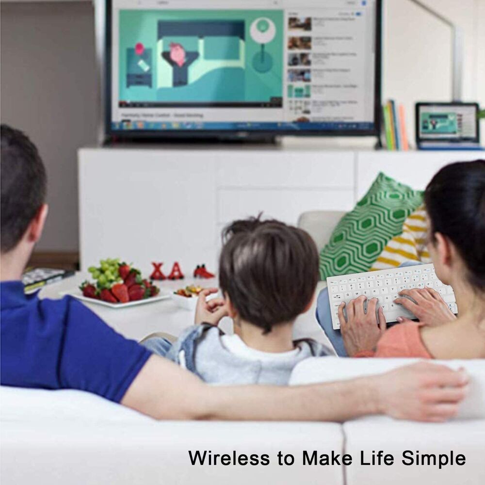 BoYata Wireless Keyboard - Ultra Slim Design with Type-C Converter