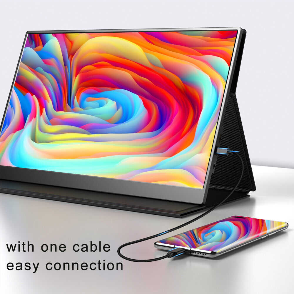 UPERFECT 17.3" FHD HDR Portable Gaming Monitor with HDMI and USB-C
