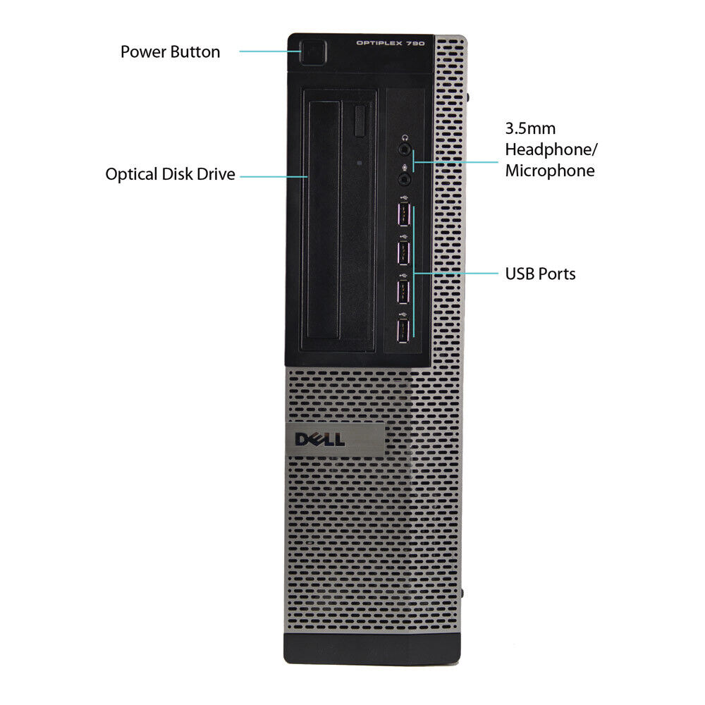 Dell Optiplex 7010 Business Desktop Computer with 16GB RAM, 2TB HDD, USB 3.0, Windows 10 Pro