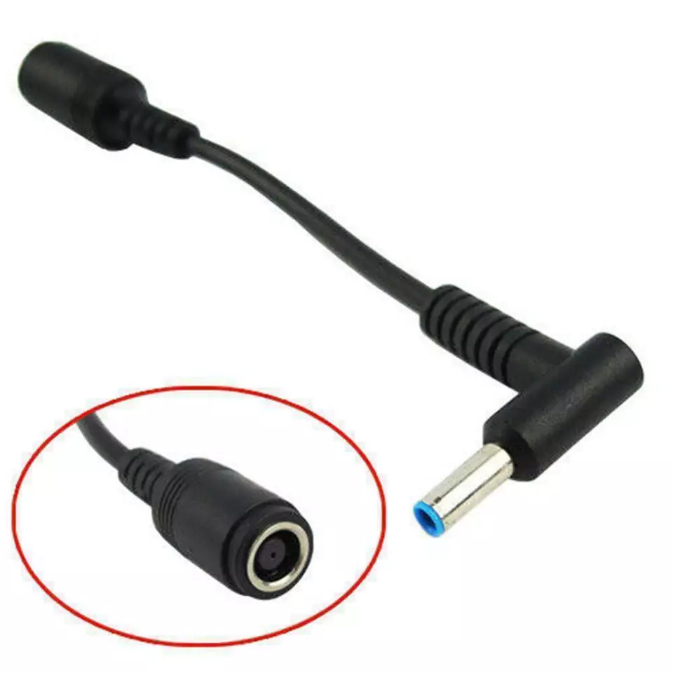 7.4mm to 5.0mm Power Charger Converter Cable for HP and Dell Laptops