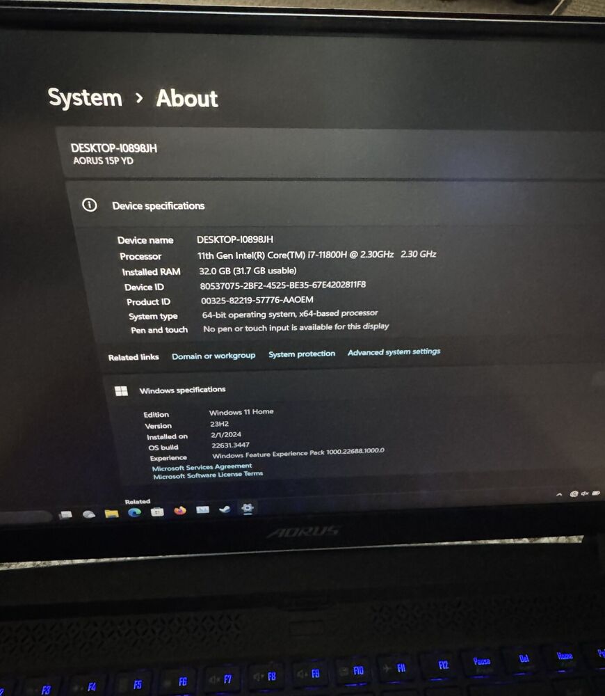 Gigabyte Aorus 15P YD 15.6" RTX Gaming Laptop with 300Hz Display