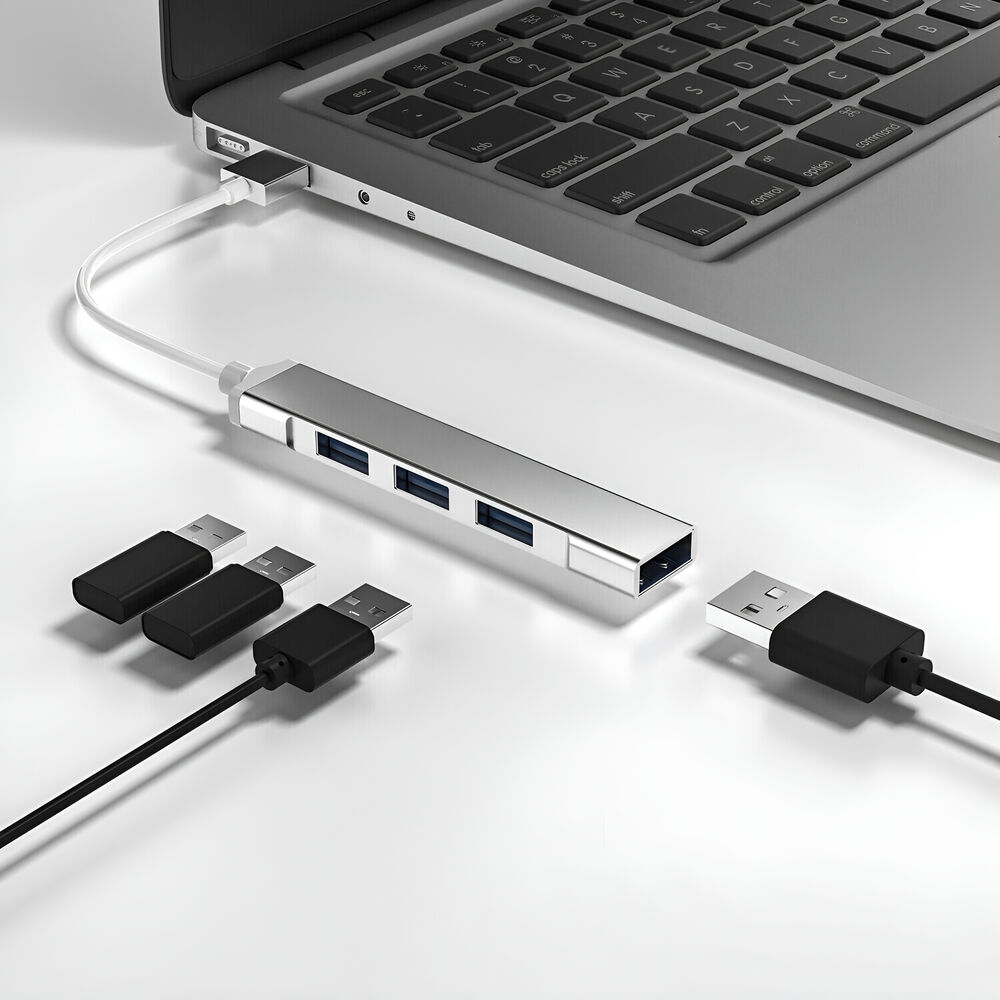 USB 3.0 4-Port Hub Splitter - High-Speed Connectivity for Multiple Devices