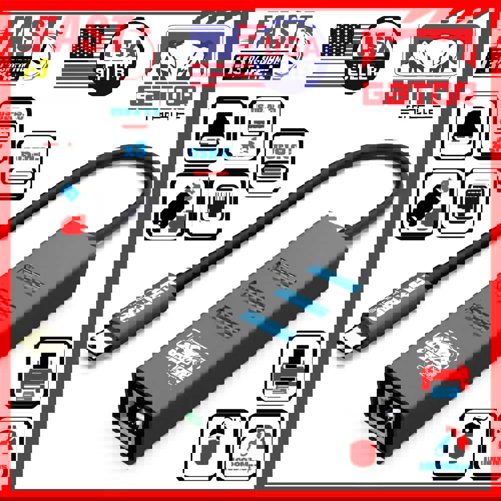 USB-C 3.1 Gigabit Ethernet Adapter with 3-Port HUB