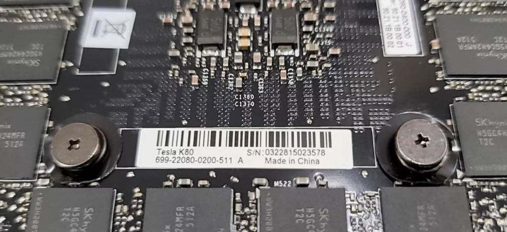 NVIDIA Tesla K80 24GB GDDR5 GPU Graphics Card