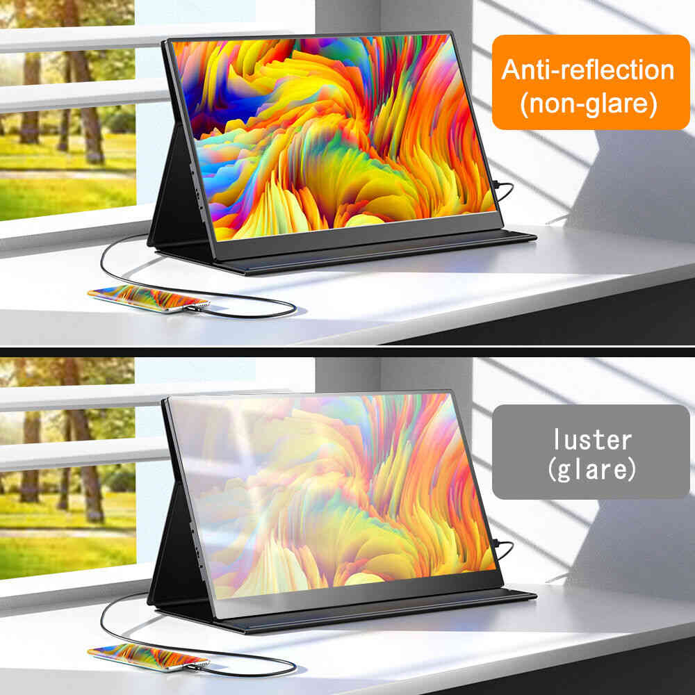 UPERFECT 17.3" FHD HDR Portable Gaming Monitor with HDMI and USB-C
