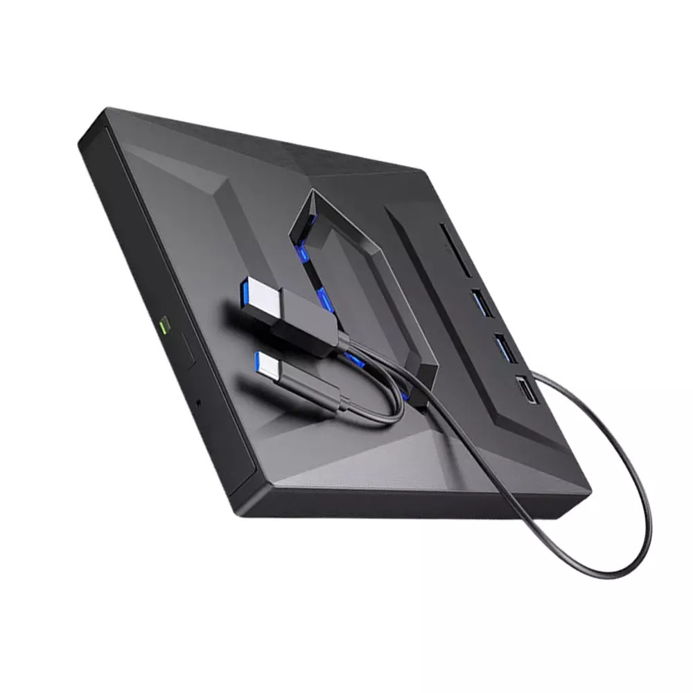High-Speed External CD/DVD Drive with USB 3.0 for Windows PCs