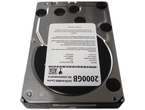WL 2TB 7200RPM SATA2 Desktop Hard Drive with 64MB Cache